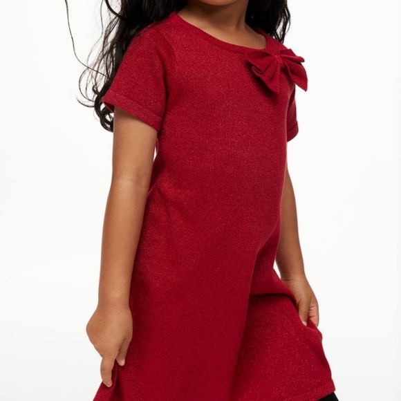 Kids Red Glitter Dress. H&M - Picture 2 of 4